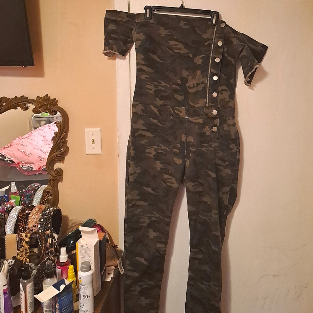 Off the shoulder jumpsuit